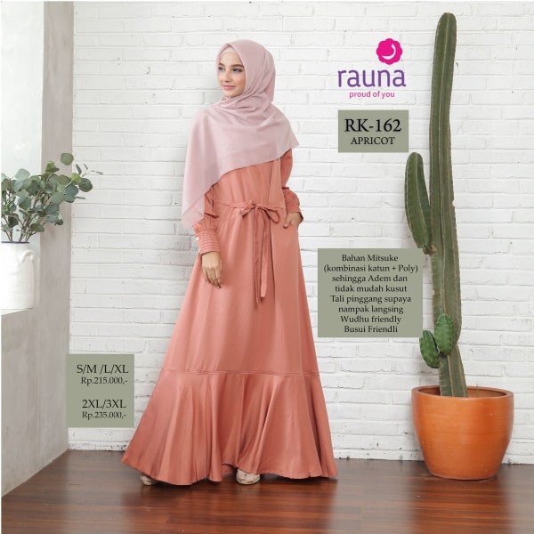 SALE Rauan Gamis Wanita / RK-160 / RK-161 / Fashion Muslim / BONUS Gamis Anak