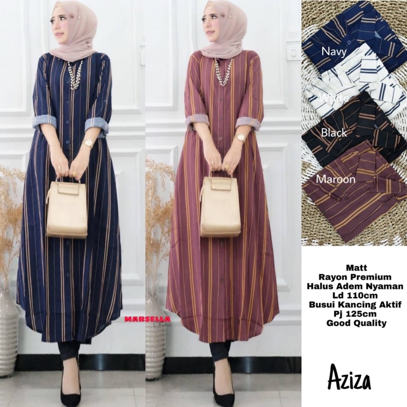 AZIZA LONG TUNIK// ori by marsella