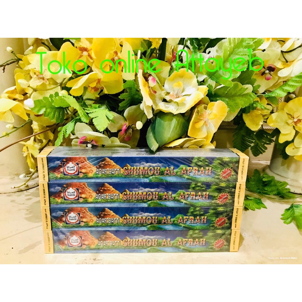 Dupa buhur Hiu Shumou Al Afrah AGARBATTI Surrati Original Bukhur Stik Lidi asli Arab  20 Picis