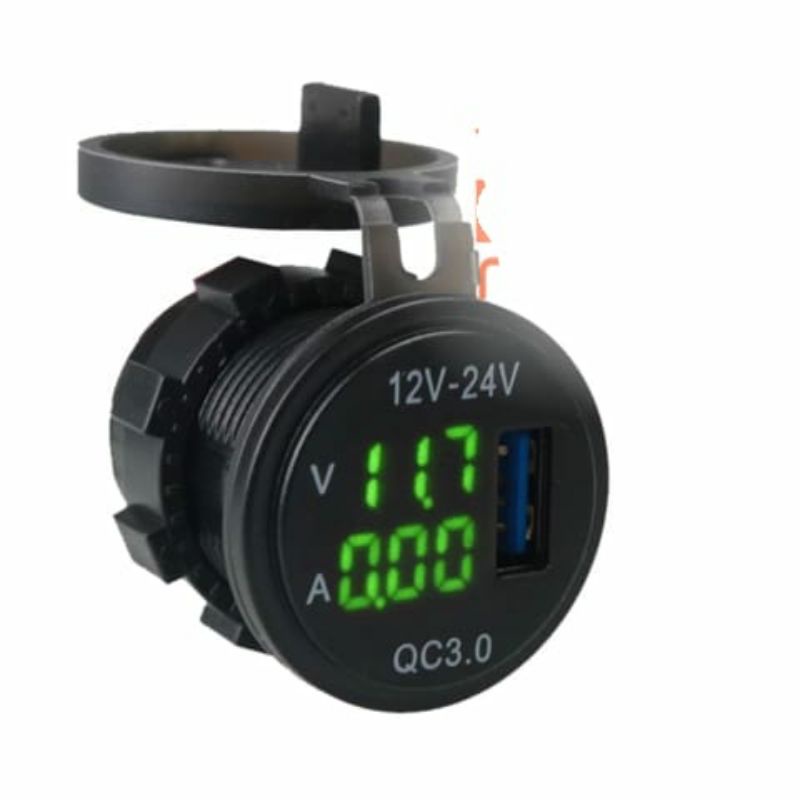 Voltmeter Digital Aki Motor Mobil 3 in 1