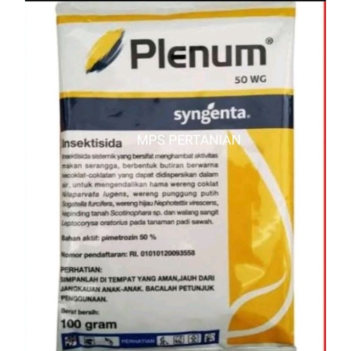 Plenum 50 WG 100 gram, Obat pembasmi hama wereng coklat tanaman padi dan hama kutu kebul tanaman cab