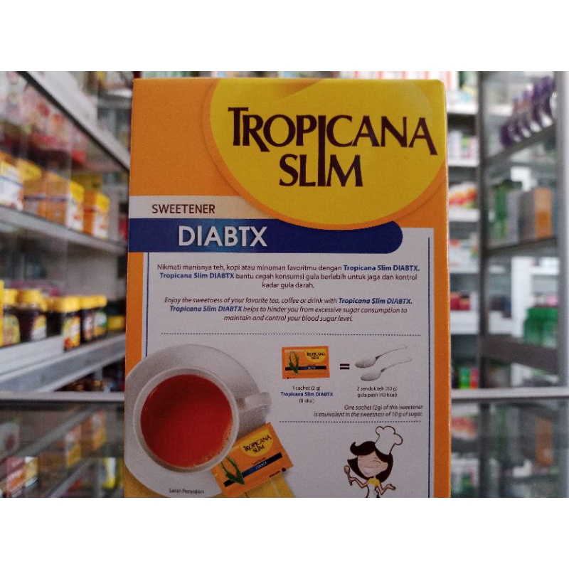 TROPICANA SLIM SWEETENER DIABTX @25 SACHET ED 03/2026