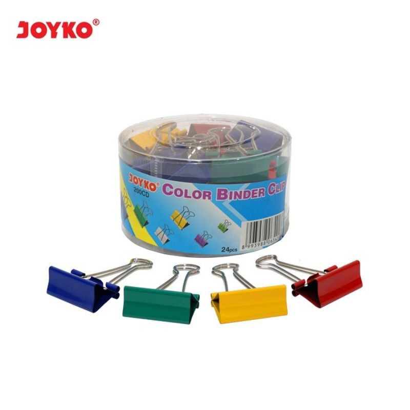 

Binder clip penjepit kertas 200CD Joyko / 1 Drum 24 pcs