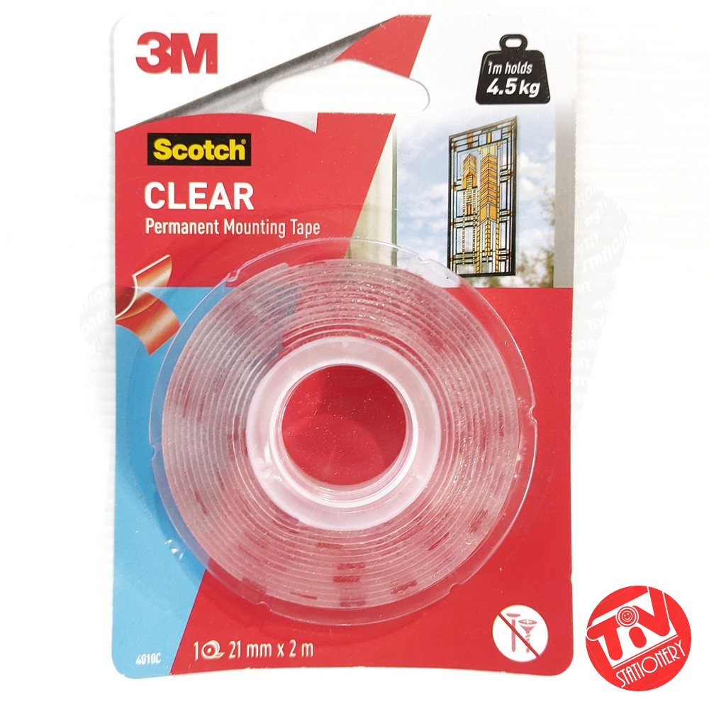

Double Tape 3M Scotch 4010C Clear Mounting Tape 21mm x 2m