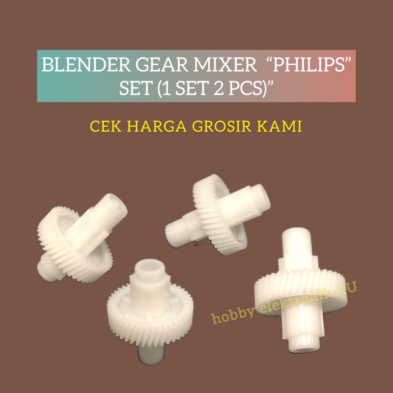 BLENDER GEAR MIXER PHILIPS SET (1 SET 2 PCS)