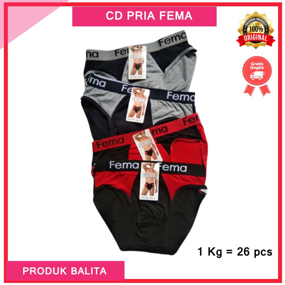 CD PRIA CELANA DALAM CHUAN KEDO FEMA SEMPAK IMPORT MODEL SPORTY BAHAN KAOS