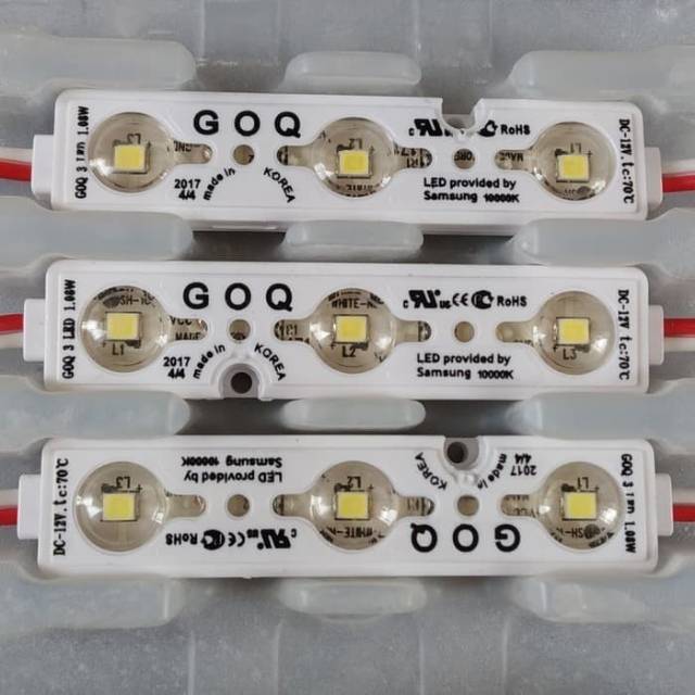 Lampu LED Modul Strip 3 Mata Samsung 3528 2 Watt 12 Volt