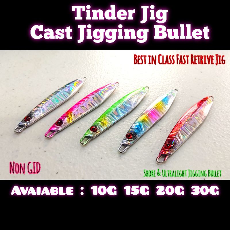 Metal Jig Tinder Jig Cast Shore Jig Bullet Non GID Copy Strom Tunder