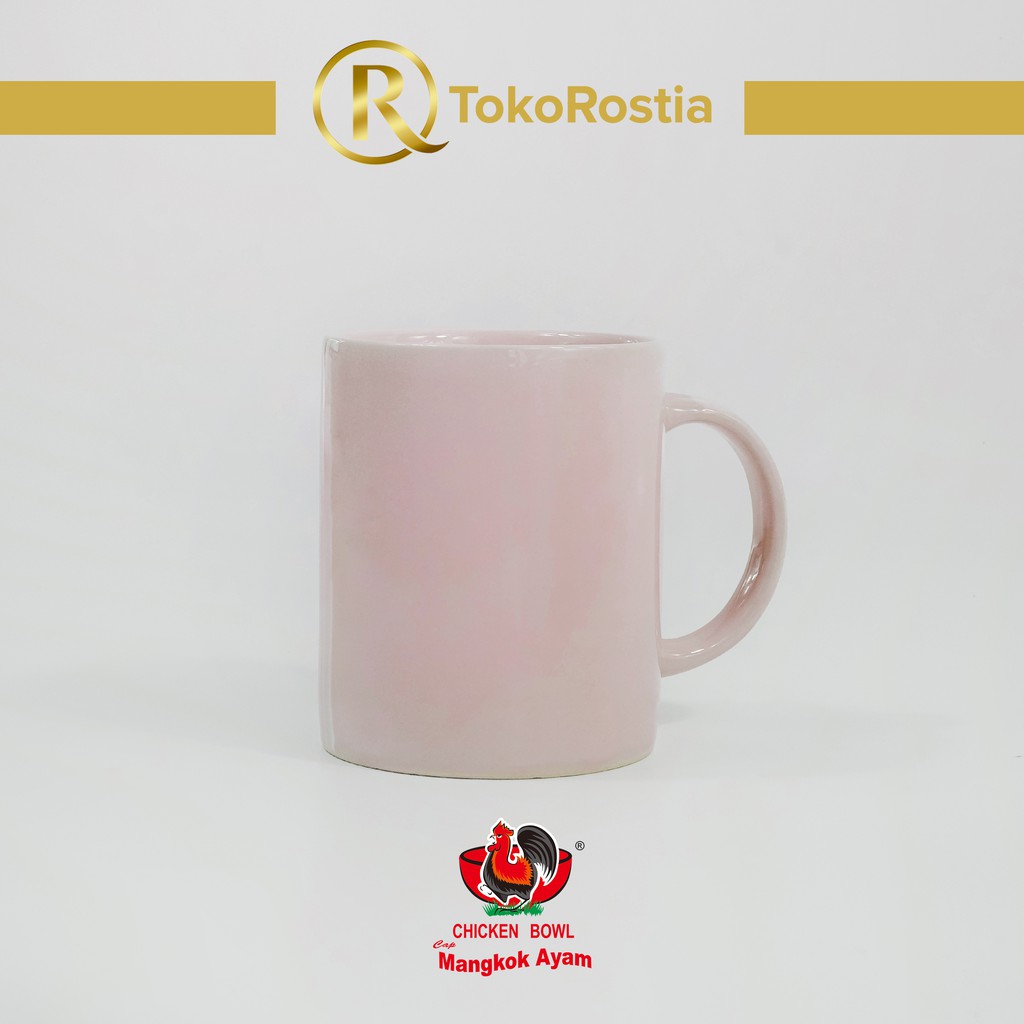 Gelas Mug Keramik 11oz 300ml Pink Polos Shopee Indonesia 9094