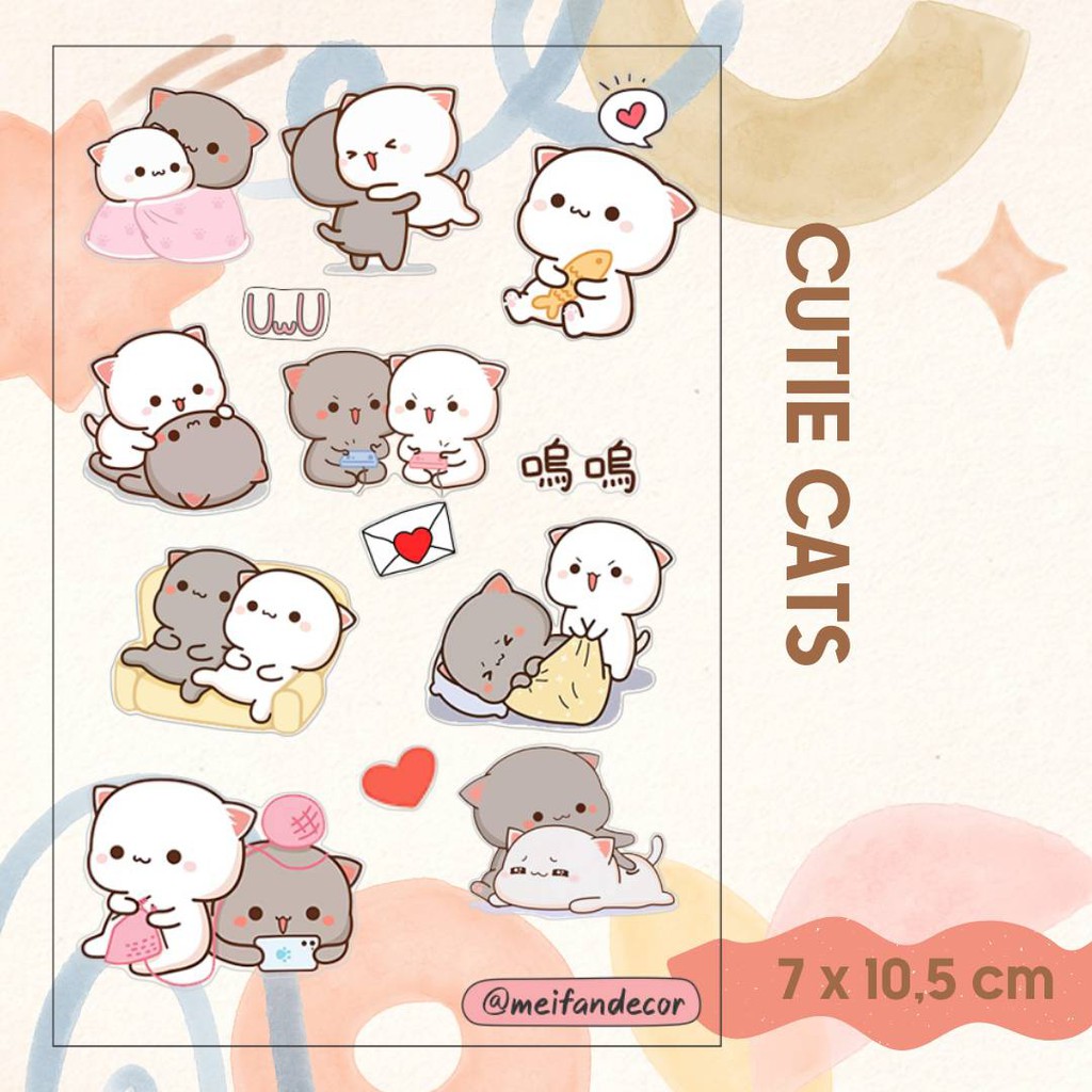 

Mini Sticker Pack CUTIE CATS bisa untuk di laptop, hp, gadget lainnya (tidak membekas)