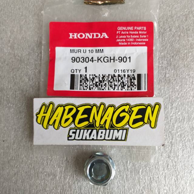 mur gear gir belakang ukuran 10 mm honda tiger megapro gl pro verza mega pro mono cb150r ORI AHM HGP