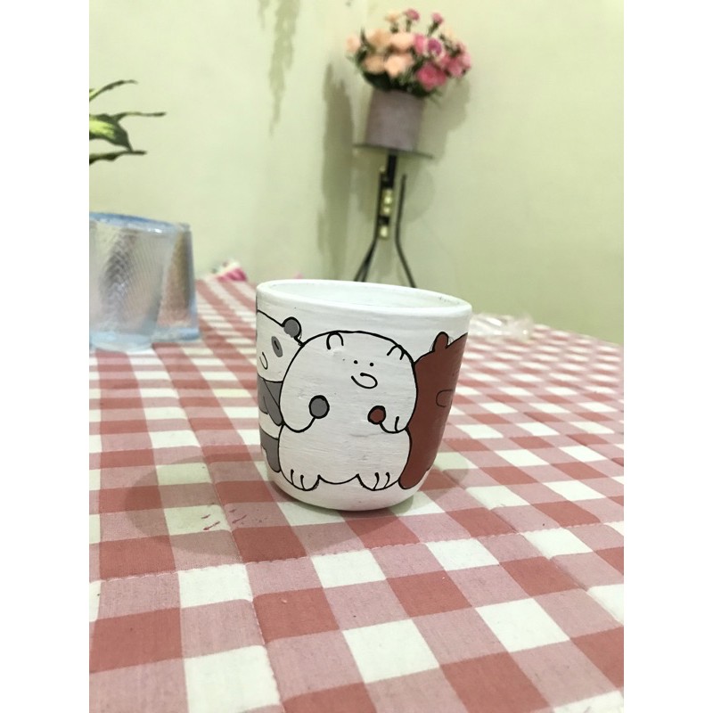 

pot lukis bear