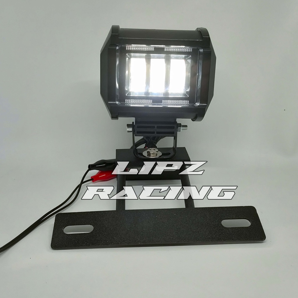 LAMPU TEMBAK / LAMPU SOROT LED MODEL T-5481 CAHAYA PUTIH SENJA BIRU + BREKET RX-KING