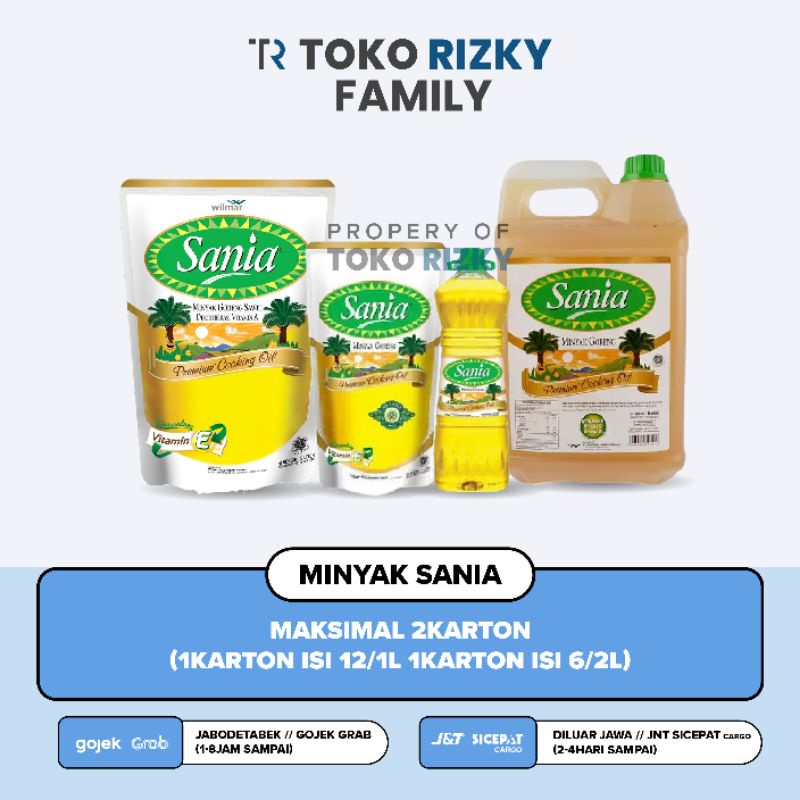 TOKO RIZKY - Minyak goreng Sania 2Liter 1Liter Sania pouch refill | Minyak goreng minyak sayur Minya