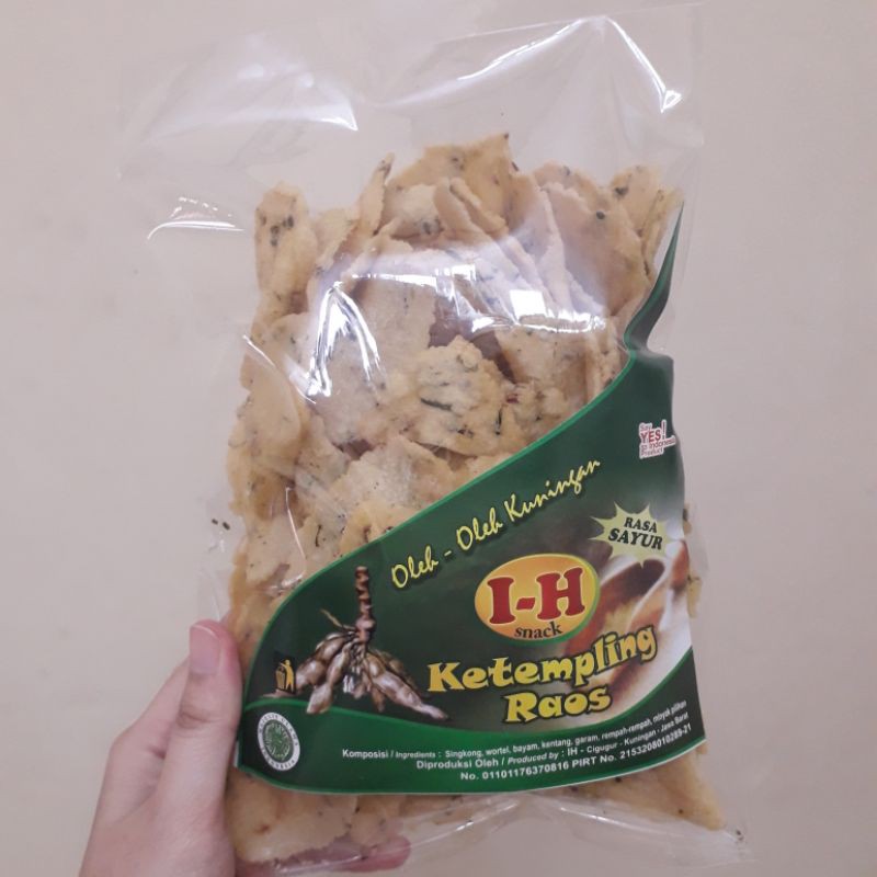 

Snack keripik singkong, gemblong, Ketempling IH Rasa Sayur 250 gram Khas Kuningan (min. order 2 pcs, boleh mix rasa)