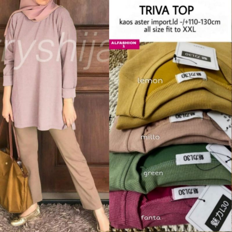 TRIVA TOP BLOUSE ORI BY ALFASHION