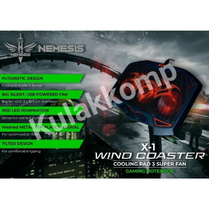 COOLING FAN NOTEBOOK GAMING NYK X-1 WINDCOASTER/KIPAS LAPTOP GAMING