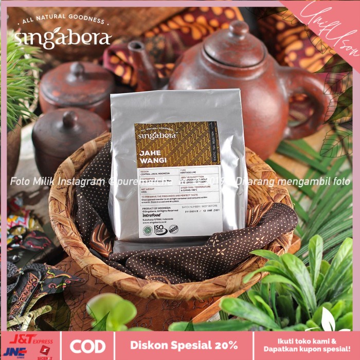 

⭐COD⭐ Singabera - Jahe Wangi 100gr Teh Wedang Jahe Ginger Tea Tisane Herbal