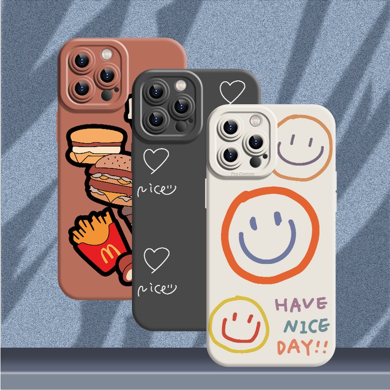 case new smiley phone case Samsung A52 A52s A32 A72 A11 M11 A10S A03 A53 5G Samsung A12 M12 A51 M40S