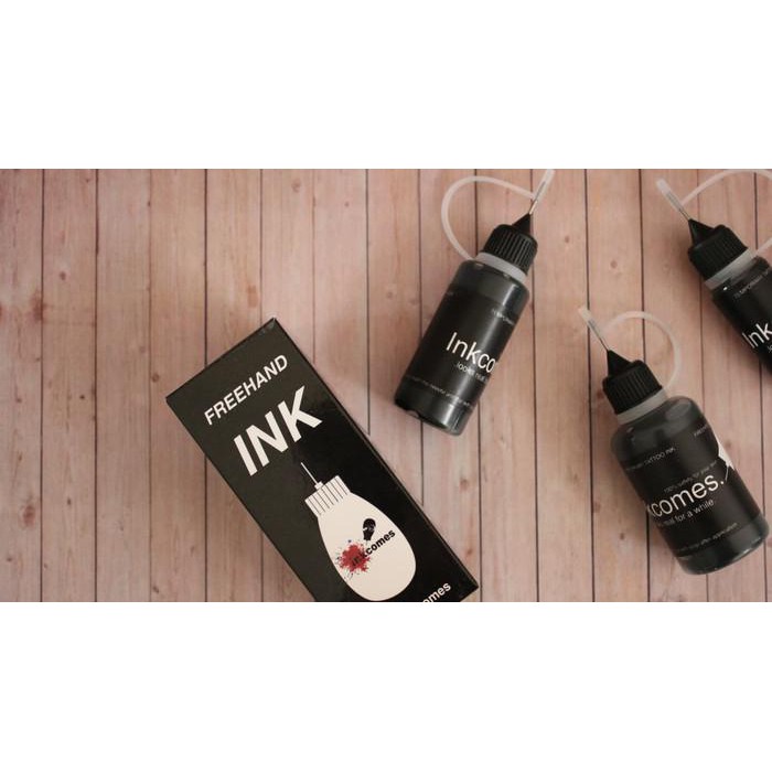 Paint Kit / 20Ml Warna - Inkcomes Colors Tinta Tattoo Temporary Temporer Inkbox - Merah Muda, 20Ml M