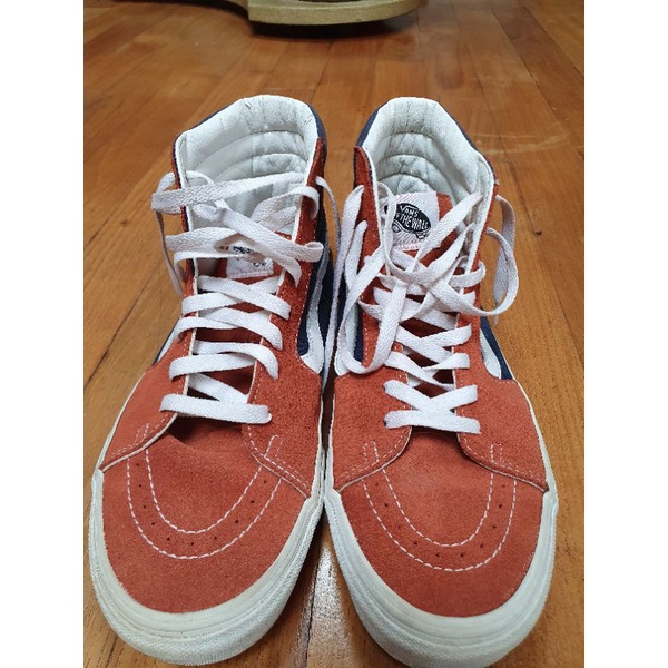 Sneaker Vans High top Navy blue and Brick Red