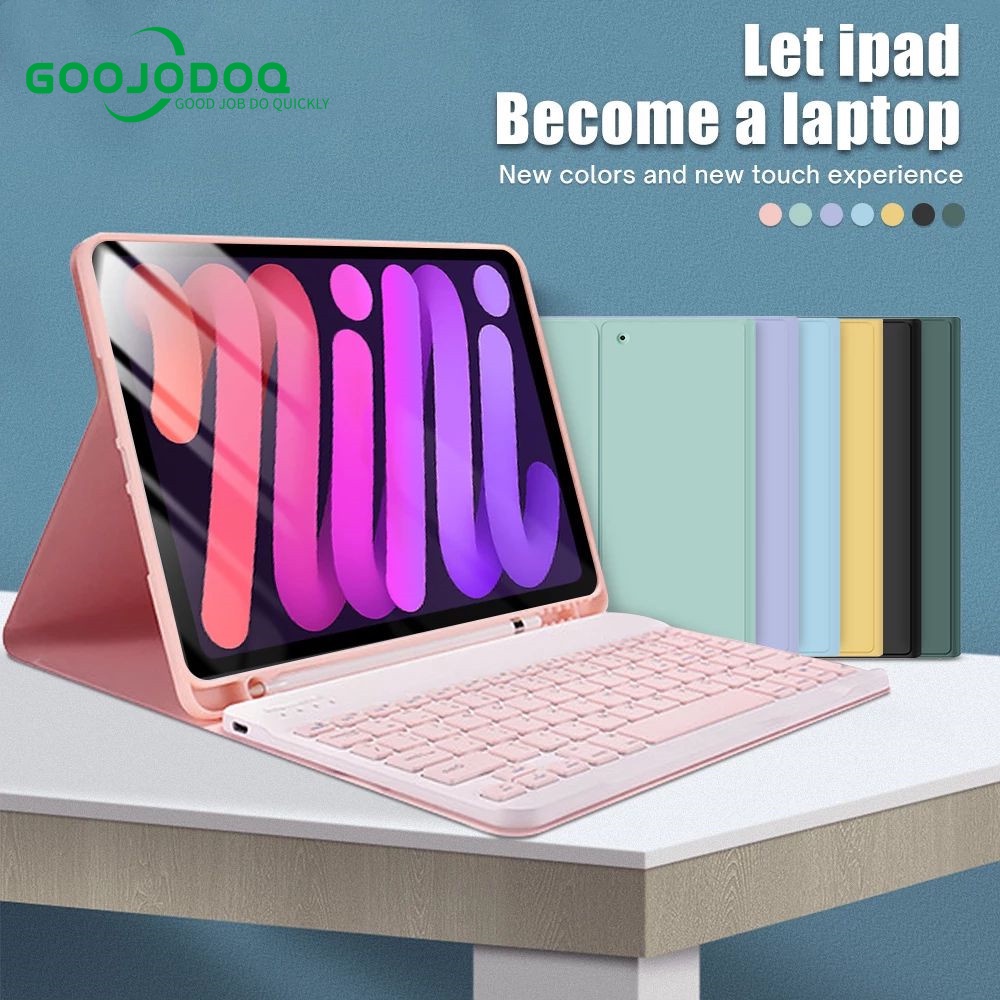 Goojodoq For ipad Casing Keyboard Bluetooth Untuk