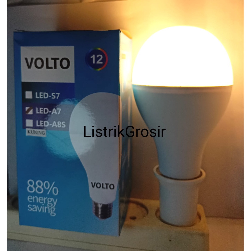 Warm White Lampu Bohlam Led Jastec Volto Endora A7 5w 10w 15w 20Watt Kuning