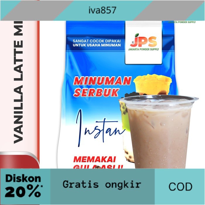 

PROMO Bubuk Minuman Vanilla Latte Mix Powder Instan JPS Gula GRATIS ONGKIR