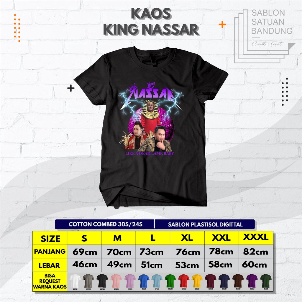 Baju Kaos Atasan King Nassar Tshirt Nassar Oppa Desain Terbaru Bahan Premium