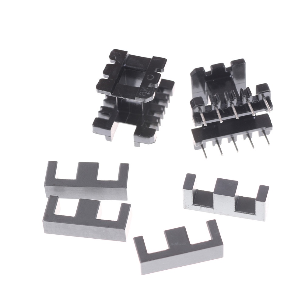 【Theredsunrisesiwy.id】New 5set PC40 EE25 5+5pins Ferrite Cores bobbin, transformer core, inductor coil