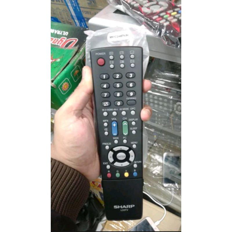 REMOTE REMOT TV SHARP AQUOS LED LCD ORIGINAL ASLI PANJANG