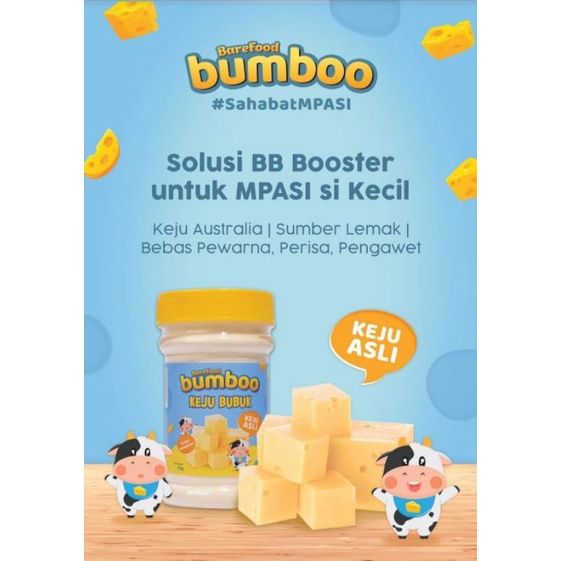 BUMBOO Keju Bubuk Asli / Keju MPASI  Anak / Sumber Lemak &amp; Protein