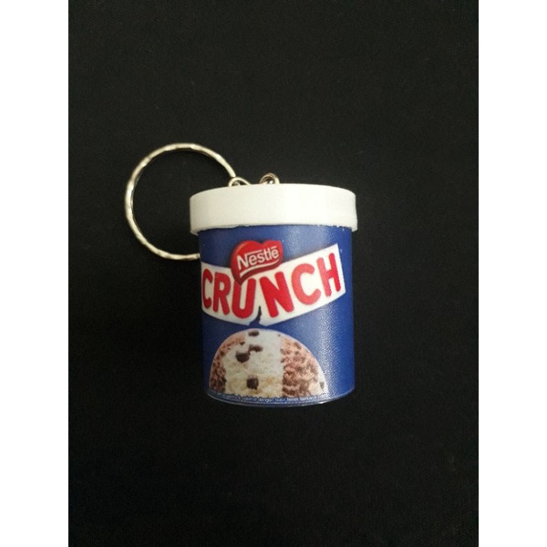 (Minimal 4 biji) Gantungan Kunci Unik Miniatur Ice Cream Cup-Crunch