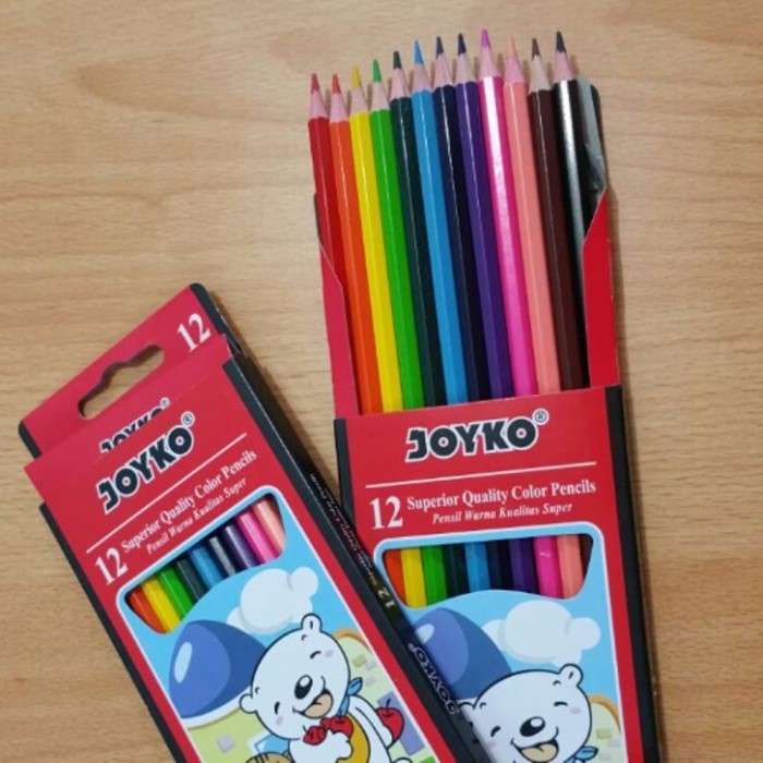 

WARNAPENSIL- PENSIL WARNA 12 JOYKO BESAR -PENSIL WARNA
