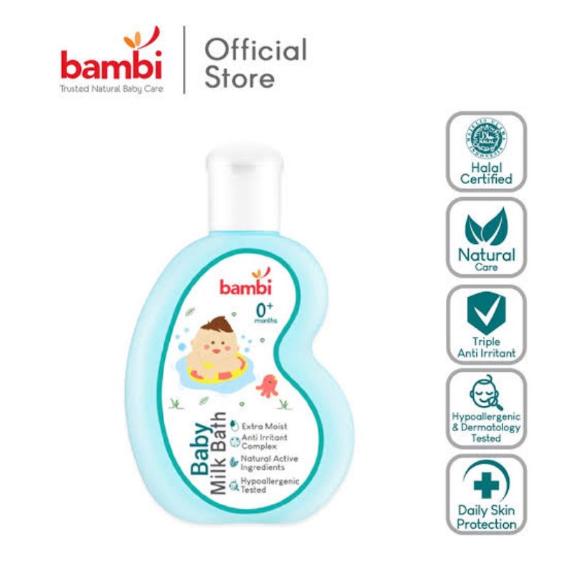 Bambi Baby Milk Bath 100 ml / Sabun Bayi / Sabun Bambi