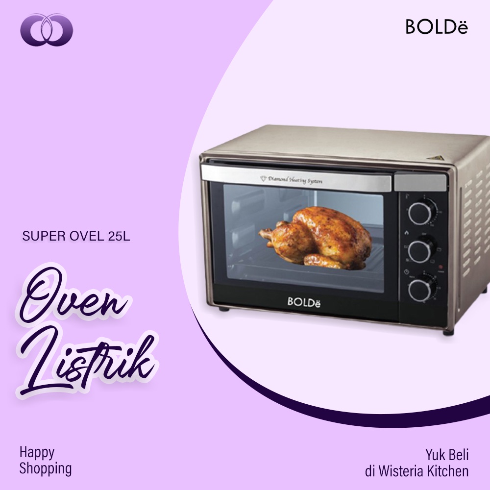 BOLDe Oven Listrik 25 Liter - SUPER OVEN DIAMOND