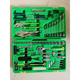 TEKIRO 100 Pcs Mekanik Tool Box Set Stang Gagang Mata
