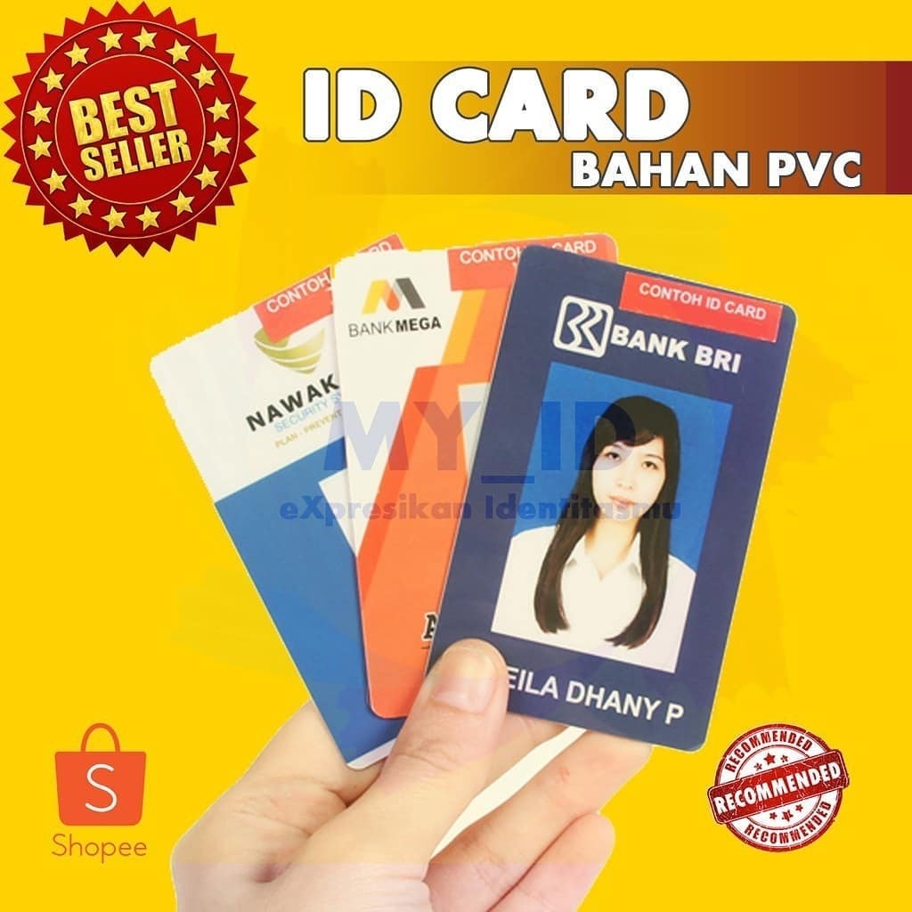 

ID CARD/KARTU MEMBER/NAMETAG BAHAN PVC 0.9mikron