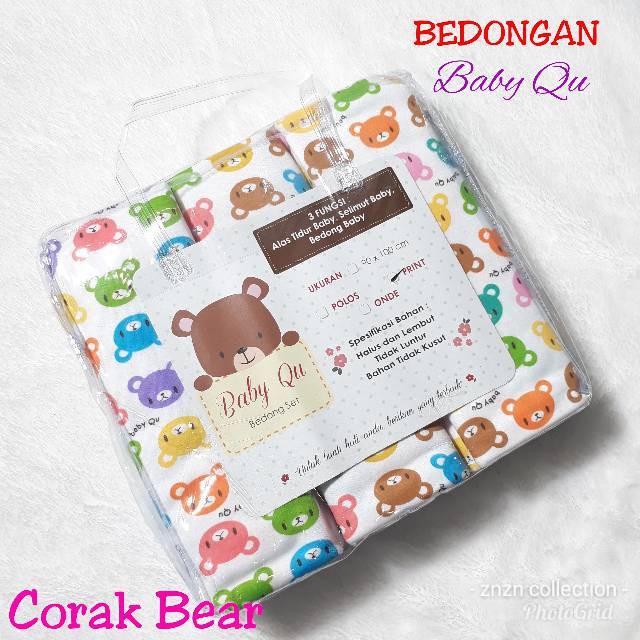 Bedong babyqu MOTIF / FULL PRINT 90x100 (isi 6pcs)