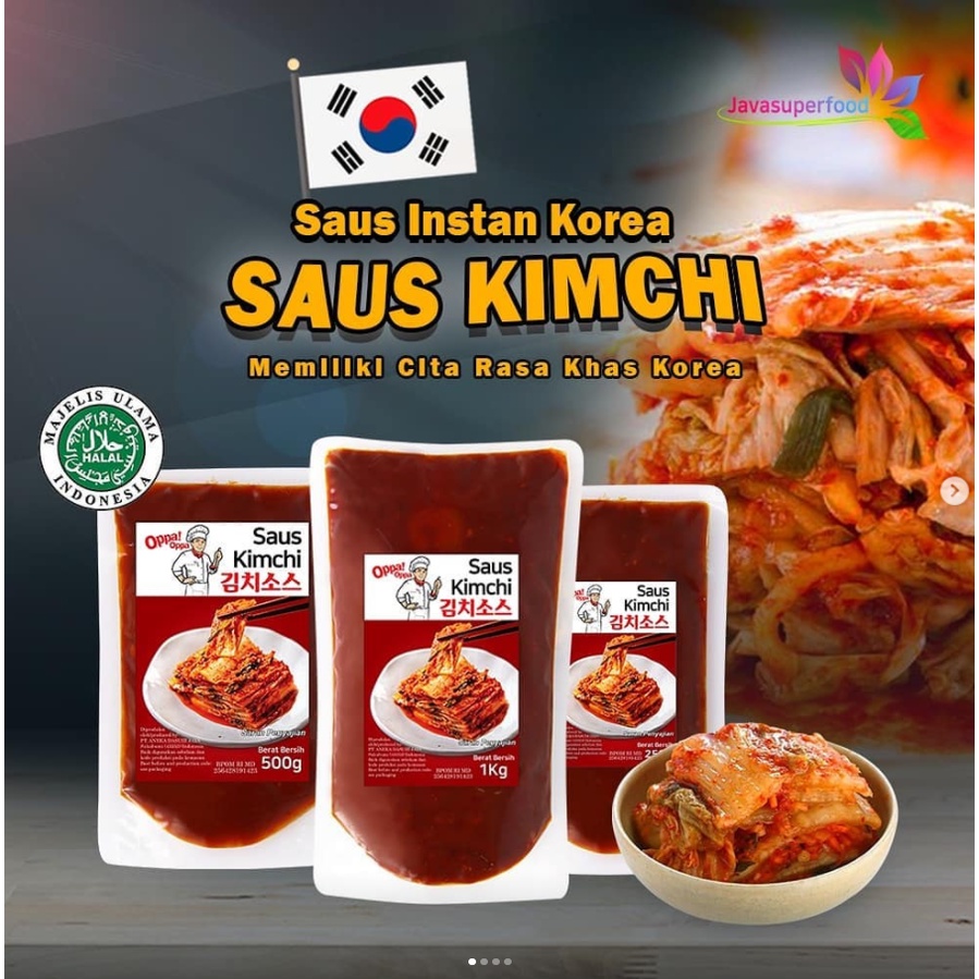 Saus Kimchi instan Oppa Oppa - Java superfood - halal