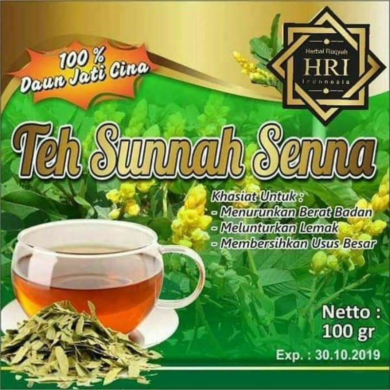 

100gram teh sunnah senna daun jati cina ruqyah herbal terapi HRI