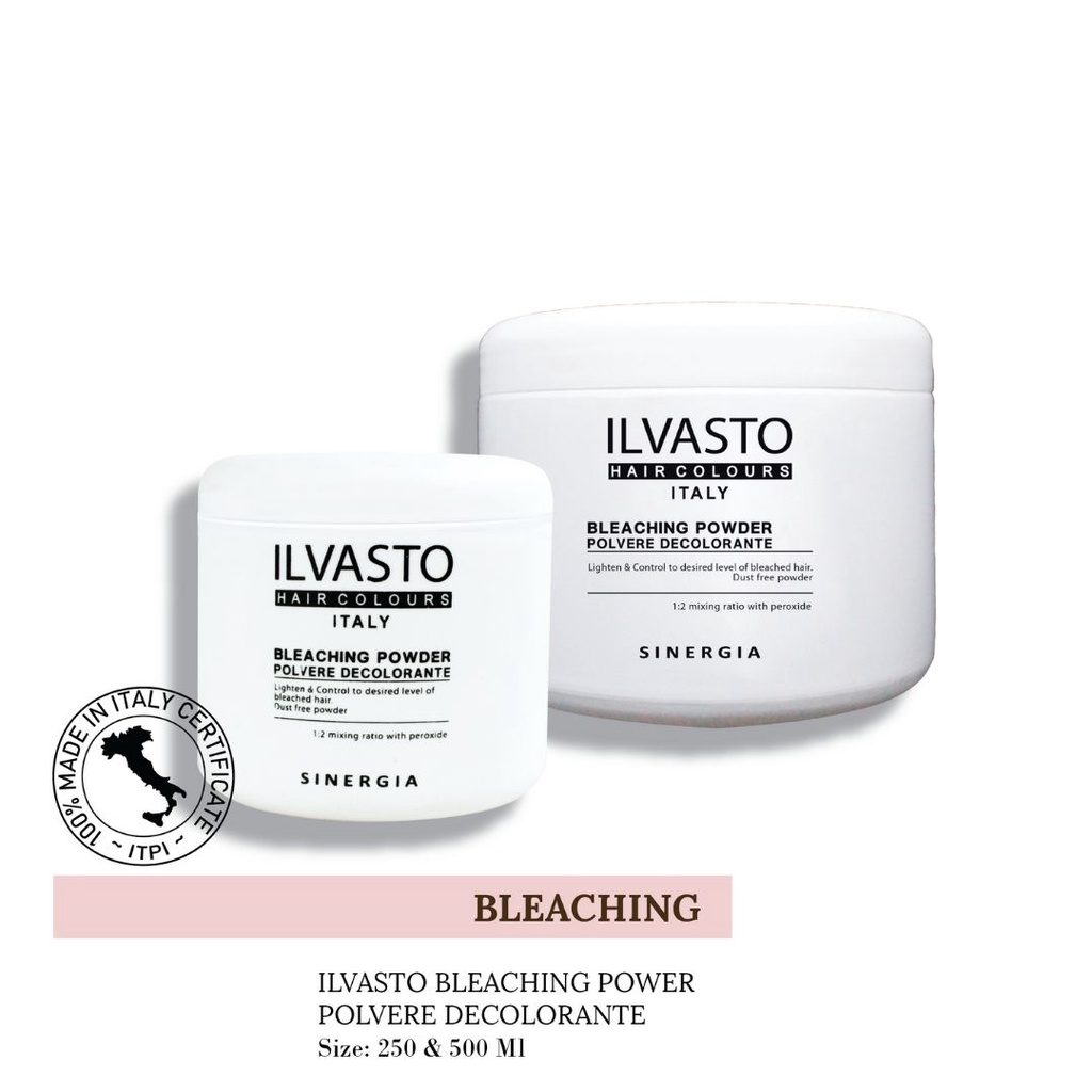 ILVASTO HAIR COLOURS BLEACHING POWDER 500GR | PEWARNA RAMBUT-1
