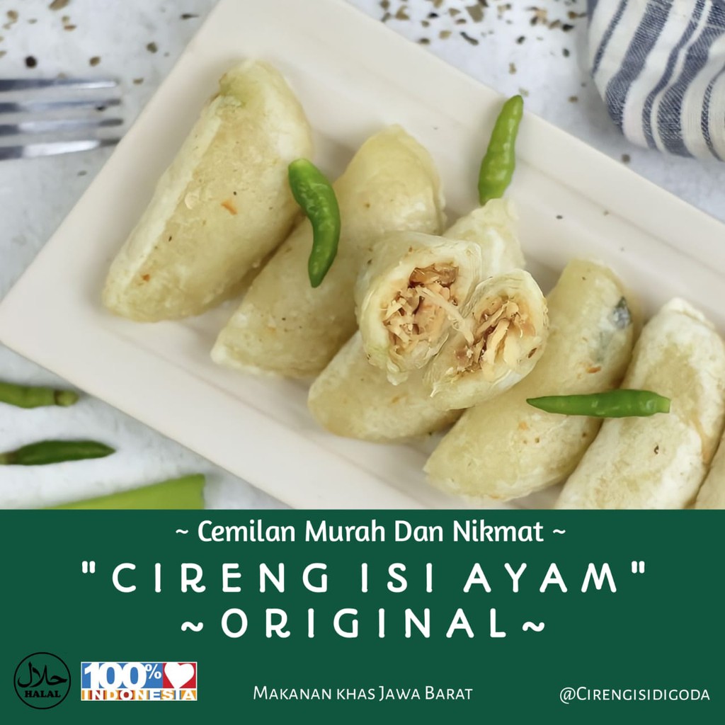 

CIRENG ISI AYAM - ORIGINAL | (TIDAK PEDAS) | Cemilan Khas Jawa Barat