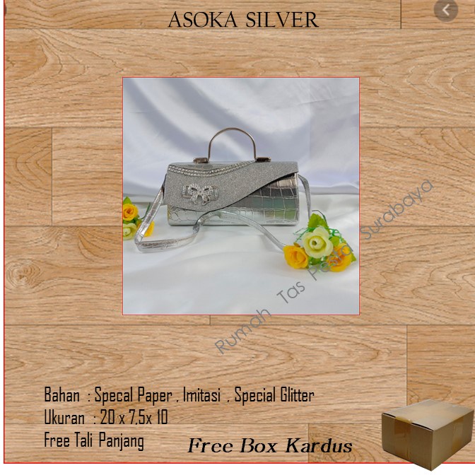 Tas Kondangan,Tas Gliter,Tas Cantik,ASOKA SILVER