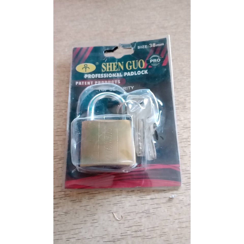 gembok kuning kunci komputer 38mm 50mm