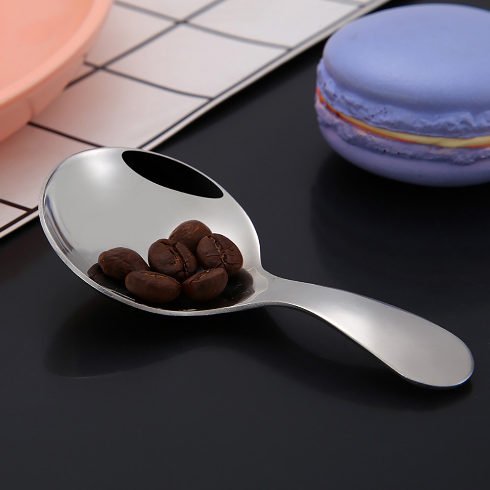 REBUY Mini Coffee Spoon Short Handle Coffeeware Teaspoon Small Stainless Steel For Kid Children Dinnerware Condiment High Quality Stirring Spoon