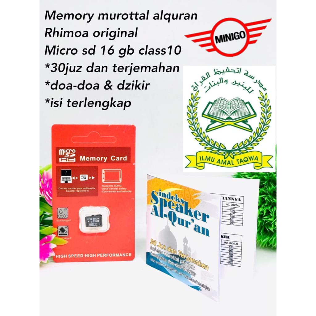 MEMORY CARD MICRO SD 16GB MEMORI ALQURAN DZIKIR 30 JUZ