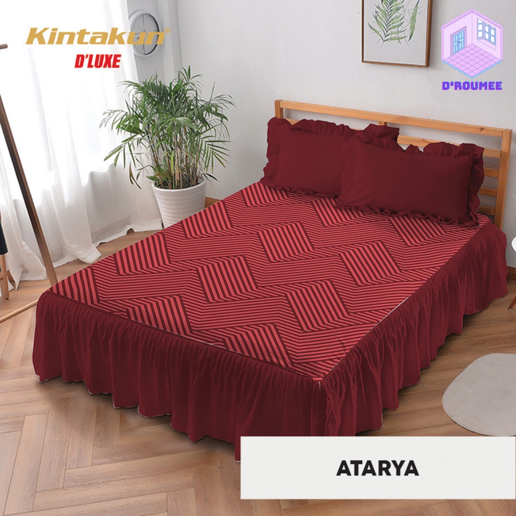 Sprei Rumbai Deluxe Kintakun Atarya Ukuran 180X200 King Seprei Rumbai Seprai