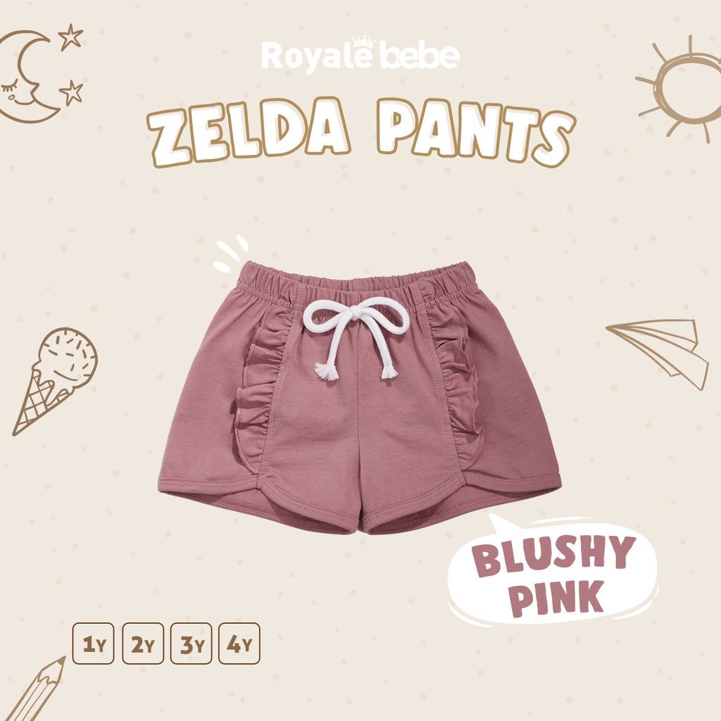 Royale bebe baby Zelda Pants / Celena Pendek Anak