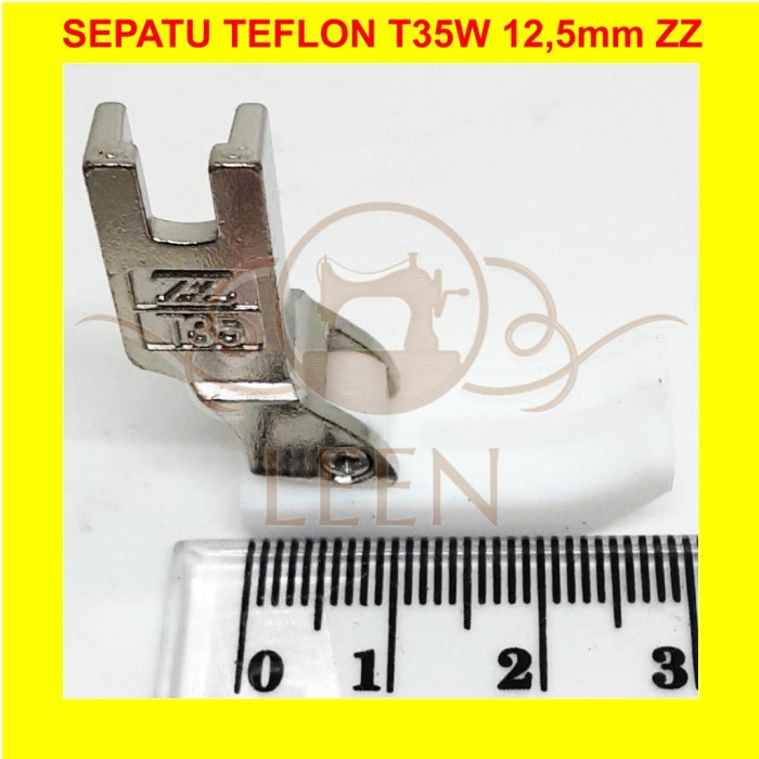 Sepatu Teflon T35W 12,5 mm Belah Tengah Mesin Jahit High Speed LEEN